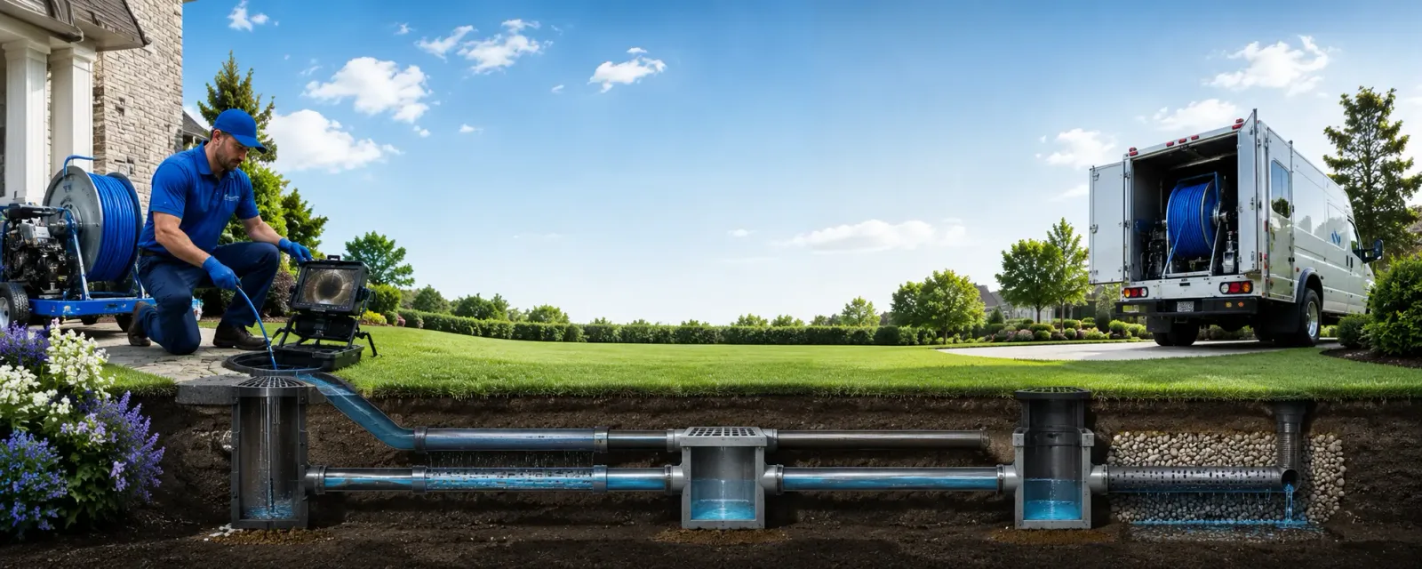 Outdoor drain cleaning information for Rea, MO